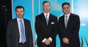 Juan Francisco Aguilar, Marius Haas y José Berruecos