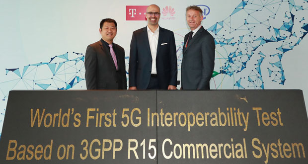 Mediante un comunicado, Deutsche Telekom (DT), Intel y Huawei informaron sobre su colaboración para lograr las primeras pruebas de interoperabilidad y desarrollo 5G (IODT) basadas en el estándar 3GPP R15 con una estación base comercial.