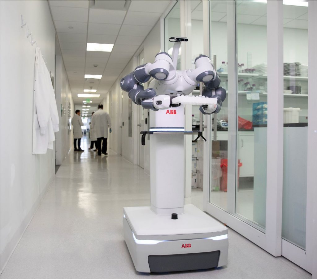 ABB Muestra Conceptualmente Un Robot Móvil De Laboratorio Para El ...