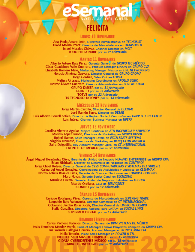 45 Mi cumple 10 al 16 Noviembre - eSemanal - Noticias del Canal